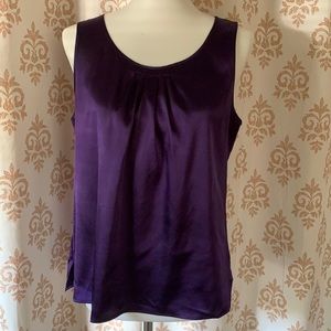 Chico’s silky purple shell top M